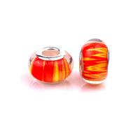 European Resin Beads, with Iron, Lantern, silver color plated, DIY, orange Approx 