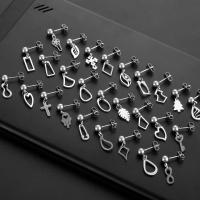 Stainless Steel Drop Earring, 304 Stainless Steel, fashion jewelry & Unisex original color, 11mm,5mm 