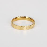 Stainless Steel Finger Ring, 304 Stainless Steel, 18K gold plated & for woman, US Ring 