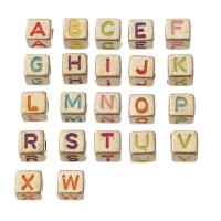 Acrylic Alphabet Beads, Square, DIY & enamel Approx 2mm 