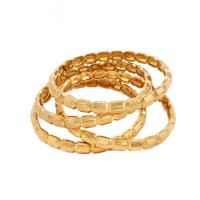 Bracelet en laiton, Plaqué d'or 24K, pour femme, doré, 60mm, Vendu par PC