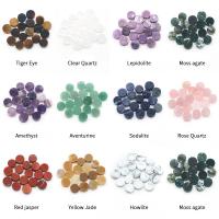 Драгоценный камень украшения, Полудрагоценный камень, Плоская круглая форма, полированный, различные материалы для выбора, Много цветов для выбора, 16-20mm, продается PC
