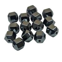 Nicht magnetische Hämatit Perlen, Non- magnetische Hämatit, DIY & facettierte, schwarz, 8mm, ca. 50PCs/Strang, verkauft von Strang