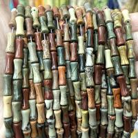 Mixed Gemstone Beads, Bamboo, polished, DIY Approx 