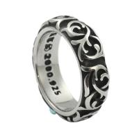 316L Stainless Steel Finger Ring, polished, fashion jewelry & for man, original color, 7mm 