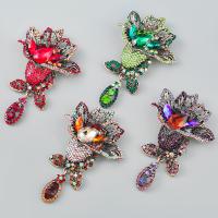 Hair Snap Clips, Zinc Alloy, fashion jewelry & for woman & with rhinestone 
