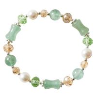 Gemstone Bracelets, Aventurine, with Strawberry Quartz, plated, fashion jewelry & for woman 30018.5MMu30018MM cm 