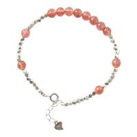 Strawberry Quartz Bracelet, plated, fashion jewelry & for woman, 5MMu30012.5MM cm 