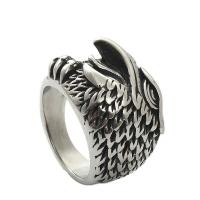 316L Stainless Steel Finger Ring, polished, fashion jewelry & for man, silver color, 18.6mm 