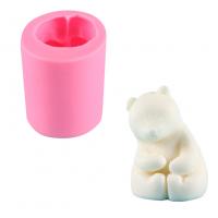 DIY Epoxy Mold Set, Silicone, Polar Bear, pink 