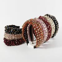 Hair Bands, Cloth, fashion jewelry & for woman & with rhinestone 45mm 