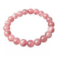 Rose Quartz Bracelet, fashion jewelry & for woman, pink cm 