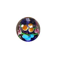 Perles murano fleur intérieur, chalumeau, Rond, DIY, plus de couleurs à choisir, 24mm Environ 2.5mm, Vendu par PC