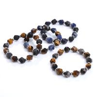 Gemstone Bracelets, Natural Stone, Star Cut Faceted & fashion jewelry & for man 12mm cm 