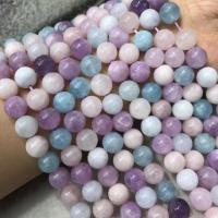 Morganit Perlen, rund, DIY & verschiedene Größen vorhanden, gemischte Farben, Länge:ca. 38 cm, verkauft von Strang