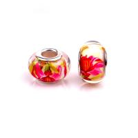 European Harz Perlen, mit Eisen, Laterne, silberfarben plattiert, DIY, gemischte Farben, 9x14mm, ca. 100PCs/Tasche, verkauft von Tasche