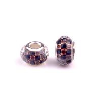 European Resin Beads, with Iron, Lantern, silver color plated, DIY, mixed colors Approx 
