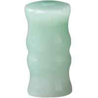 Jade Burma Bead, Column, Carved, DIY, green 