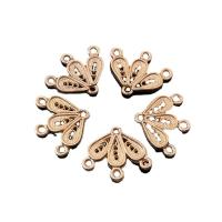 Zinc Alloy Charm Connector, gold color plated, DIY & 1/3 loop, golden 