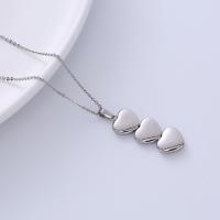 Stainless Steel Jewelry Necklace, 316L Stainless Steel, Heart, fashion jewelry & for woman, original color Approx 17.72 Inch 