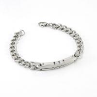 Stainless Steel Charm Bracelet, 304 Stainless Steel, Vacuum Ion Plating, fashion jewelry & for woman Approx 7.87 Inch 