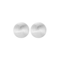 Sterling Silver Stud Earring, 925 Sterling Silver, plated, with plastic earnut & for woman 