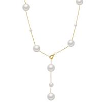 South Sea Shell Necklace, 925 Sterling Silver, with Shell Pearl, plated, fashion jewelry & for woman cm 