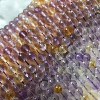 Natural Ametrine Beads, Round, polished, DIY & faceted, 8mm cm 