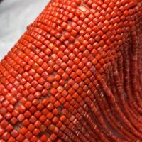 Юньнань красный агат Бусины, Квадратная форма, полированный, DIY & граненый, 3.5mm, длина:38 см, продается PC