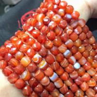 Persian Gulf Agate Beads, Square, polished, DIY & faceted, red cm 