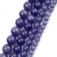 Katzenauge Perlen, rund, DIY & verschiedene Größen vorhanden, violett, Länge:ca. 37-39 cm, verkauft von Strang