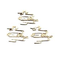 Zinc Alloy Hair Accessories DIY Findings, gold color plated golden 