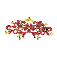 Zinc Alloy Hair Accessories DIY Findings, gold color plated, enamel 