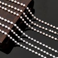 Messing Kugelkette, mit Kunststoff Perlen, plattiert, DIY & verschiedene Größen vorhanden, keine, verkauft von m