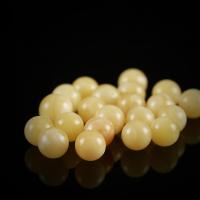 Beeswax Beads, Round, DIY yellow 