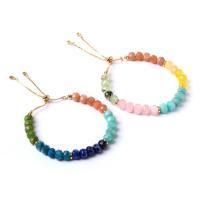 Gemstone Bracelets, Natural Stone, 14K gold-filled, fashion jewelry & for woman & faceted cm 