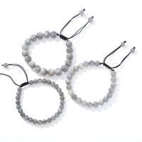Labradorite Bracelet, with Knot Cord, handmade, fashion jewelry & for woman cm 