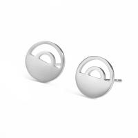 Stainless Steel Stud Earring, 304 Stainless Steel, plated, fashion jewelry & for woman & hollow 