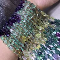 Perles de fluorite, Fluorite colorée, DIY & normes différentes pour le choix, couleurs mélangées Environ 38 cm, Vendu par brin