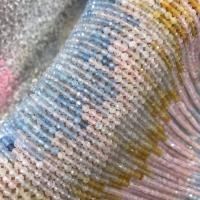 Morganit Perlen, rund, DIY & facettierte, gemischte Farben, 3.5x4mm, Länge:ca. 38 cm, verkauft von Strang