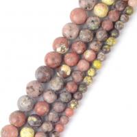 Pflaumenblüte Jade Perle, rund, DIY & verschiedene Größen vorhanden, gemischte Farben, Länge:ca. 37-39 cm, verkauft von Strang