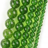 Olivenquarz Perle, rund, DIY & verschiedene Größen vorhanden, olivgrün, Länge:ca. 37-39 cm, verkauft von Strang