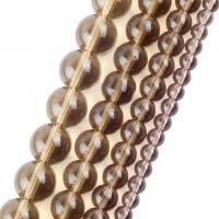 Glass Beads, Round, DIY tan Approx 37-39 cm 