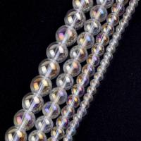 Perles de verre translucide, Des billes de verre, Rond, DIY & normes différentes pour le choix, transparent Environ 37-39 cm, Vendu par brin