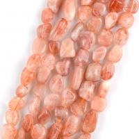 Strawberry Quartz Perle, Unregelmäßige, DIY, Rosa, 8-10mm, Länge:ca. 37-39 cm, verkauft von Strang