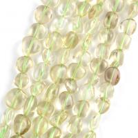 Perles vert naturel, quartz vert, Irrégulière, DIY, vert clair, 8-10mm Environ 37-39 cm, Vendu par brin