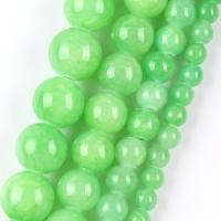 Chalcedony Beads, Round, DIY green Approx 37-39 cm 
