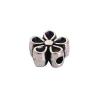 Zinc Alloy Flower Beads, silver color plated, DIY Approx 