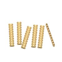 Zinc Alloy Spacer Bar, Rectangle, gold color plated, DIY Approx 