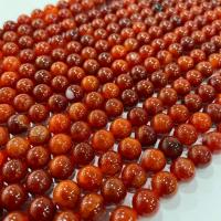 Natural Red Agate Beads, Round, DIY red Approx 14.96 Inch 